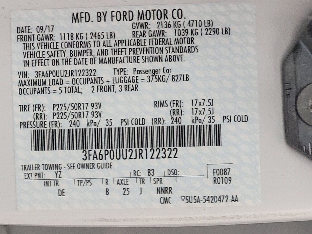 2018 Ford Fusion in Antioch, TN 37013 - 18100510 33