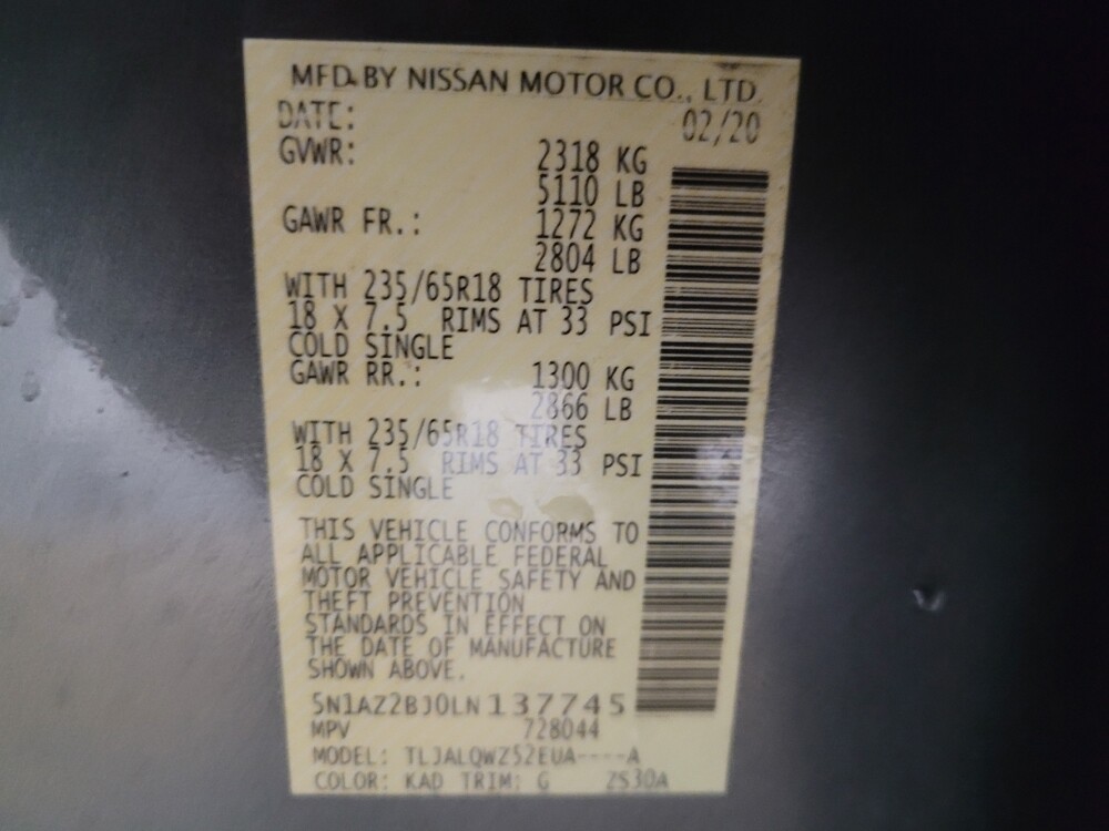 2020 Nissan Murano in Duluth, GA 30096 - 18100523 33