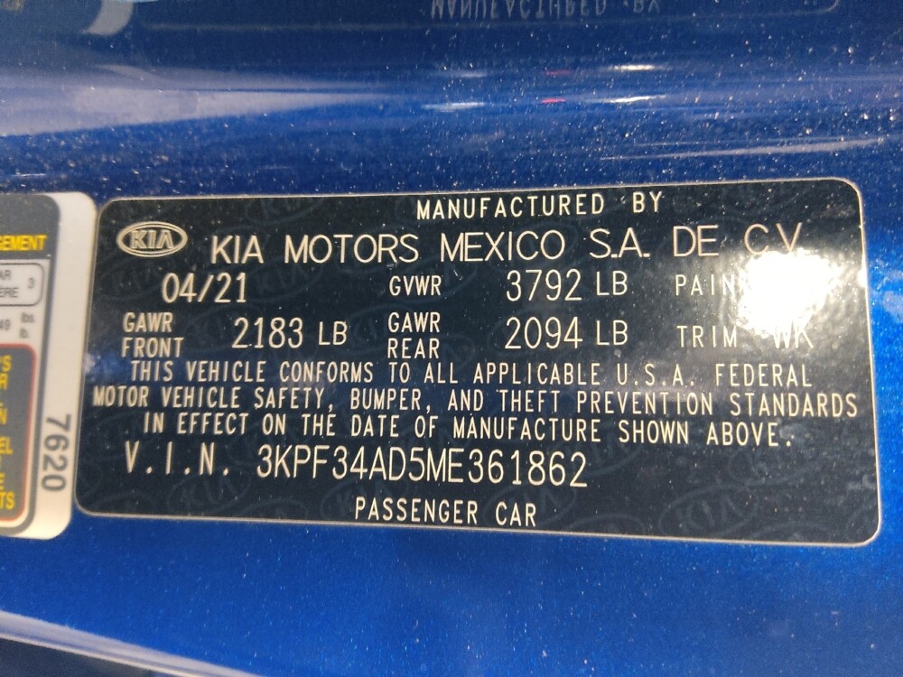 2021 Kia Forte in Union City, GA 30291 - 18100526 33