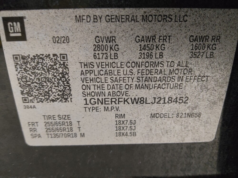 2020 Chevrolet Traverse in Augusta, GA 30907 - 18100531 33