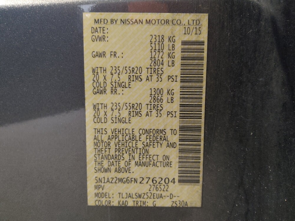 2015 Nissan Murano in Pensacola, FL 32505 - 18100589 33