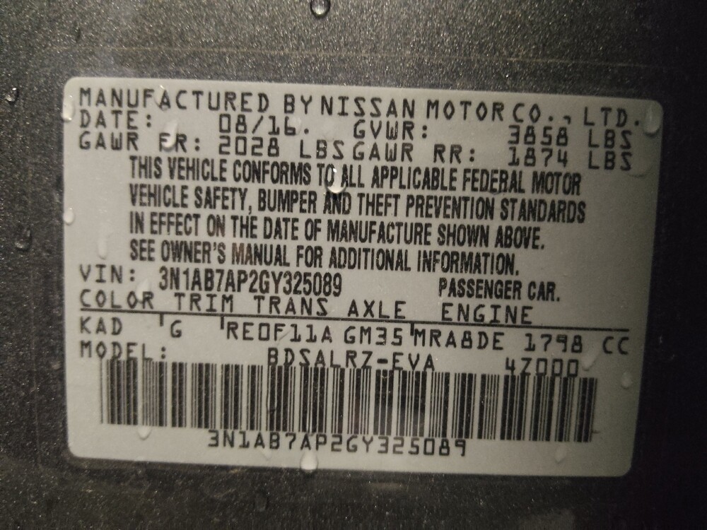 2016 Nissan Sentra in Greenville, NC 27834 - 18100608 33