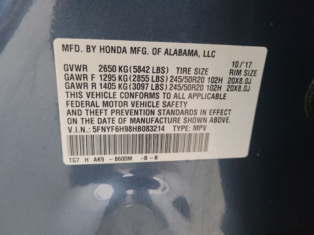 2017 Honda Pilot in Eastpointe, MI 48021 - 18100668 33