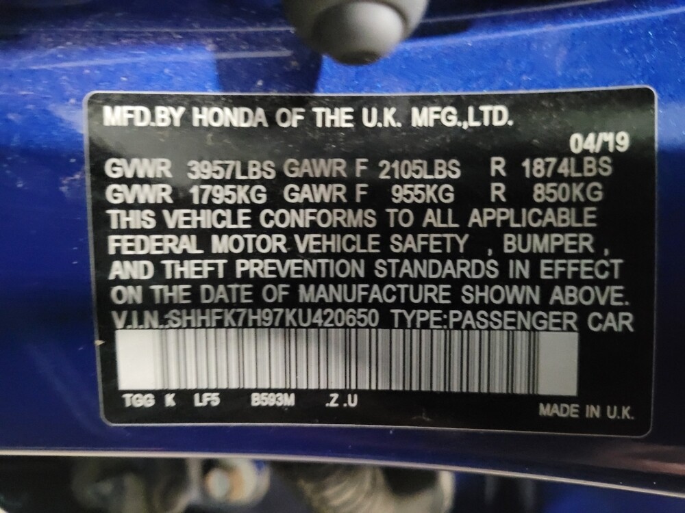 2019 Honda Civic in Woodbridge, VA 22191 - 18100681 33