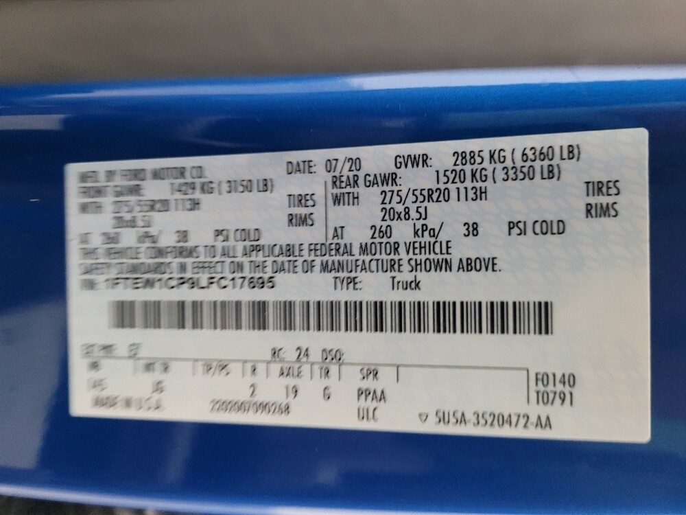 2020 Ford F150 in Savannah, GA 31419 - 18100713 33