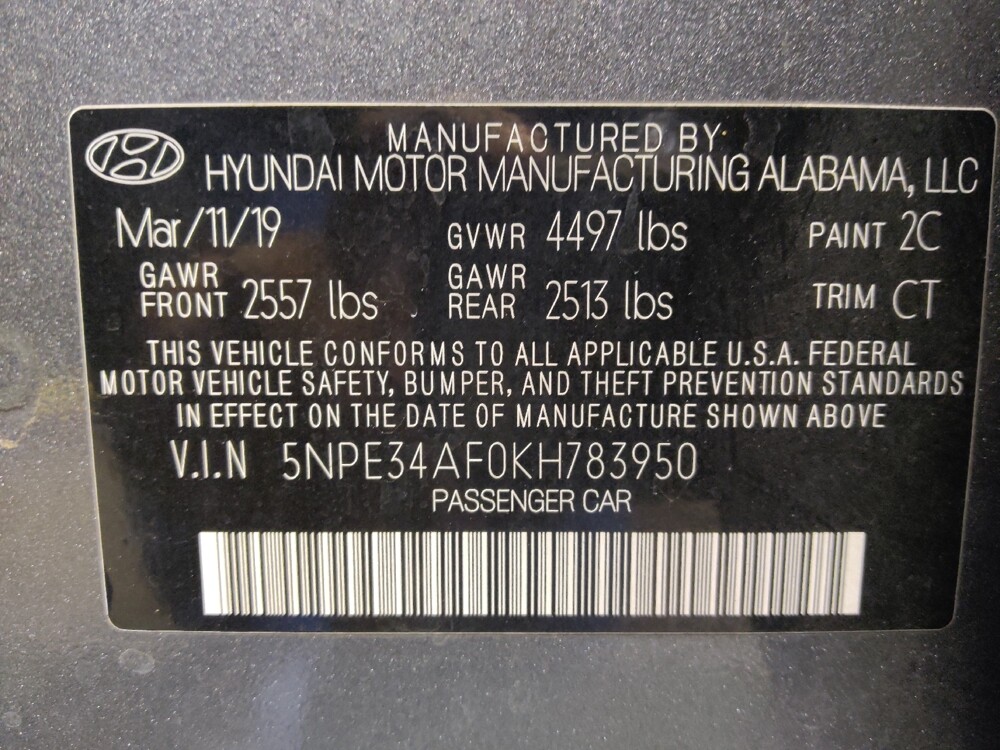 2019 Hyundai Sonata in Glendale, AZ 85301 - 18100732 33