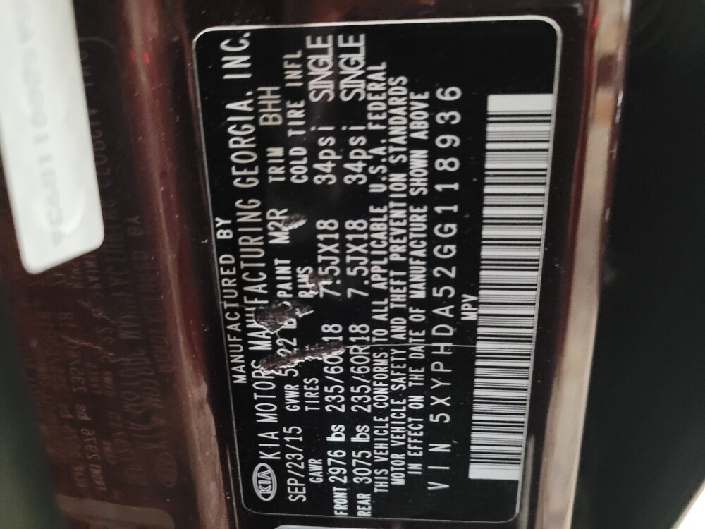 2016 Kia Sorento in Glen Burnie, MD 21061 - 18100797 33