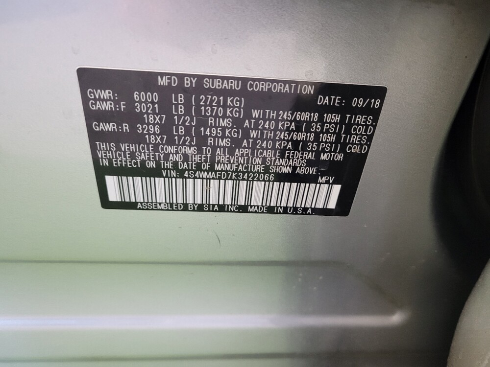 2019 Subaru Ascent in Maple Heights, OH 44137 - 18100816 33