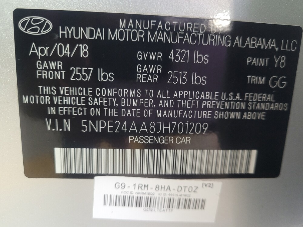 2018 Hyundai Sonata in Stone Mountain, GA 30083 - 18100822 33