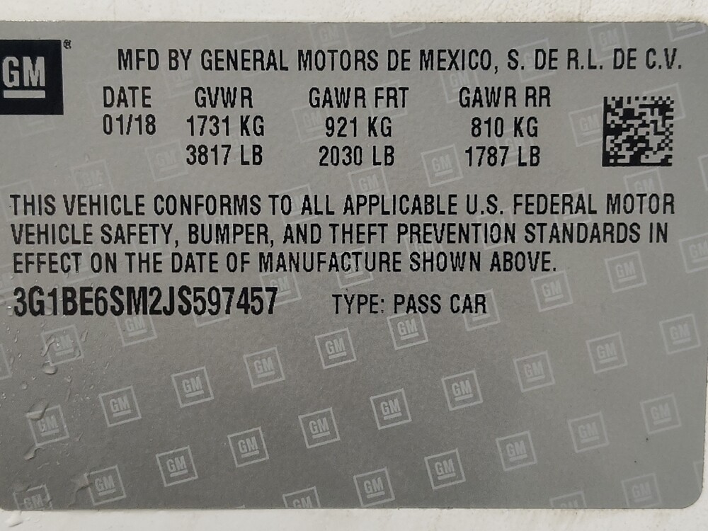 2018 Chevrolet Cruze in Houston, TX 77034 - 18100855 33