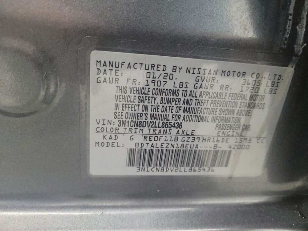 2020 Nissan Versa in Madison, TN 37115 - 18100969 33