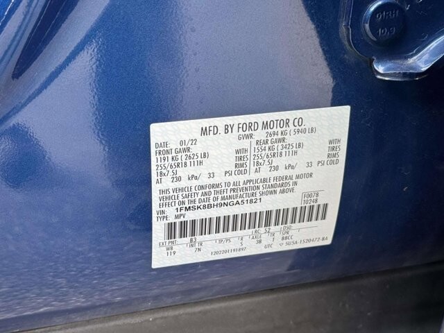 2022 Ford Explorer in Winchester, VA 22602 - 18101008 30