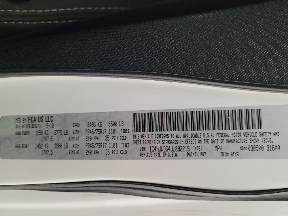 2018 Jeep Wrangler in Downey, CA 90241 - 18101034 33