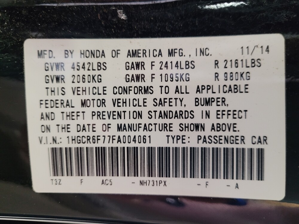 2015 Honda Accord in Montclair, CA 91763 - 18101037 33
