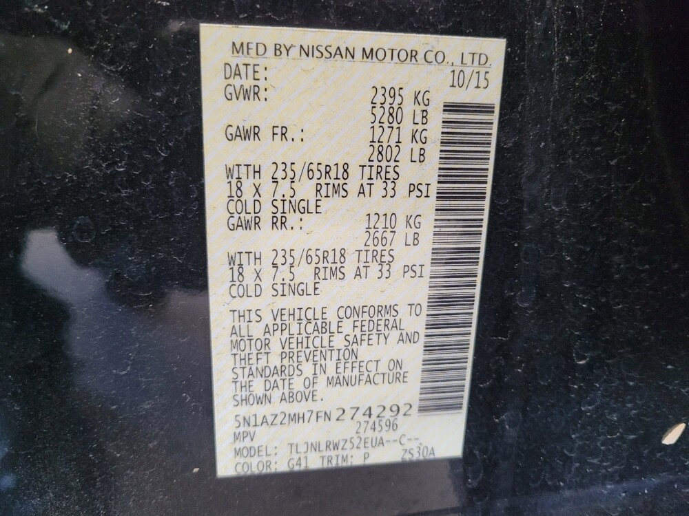 2015 Nissan Murano in Downey, CA 90241 - 18101040 33