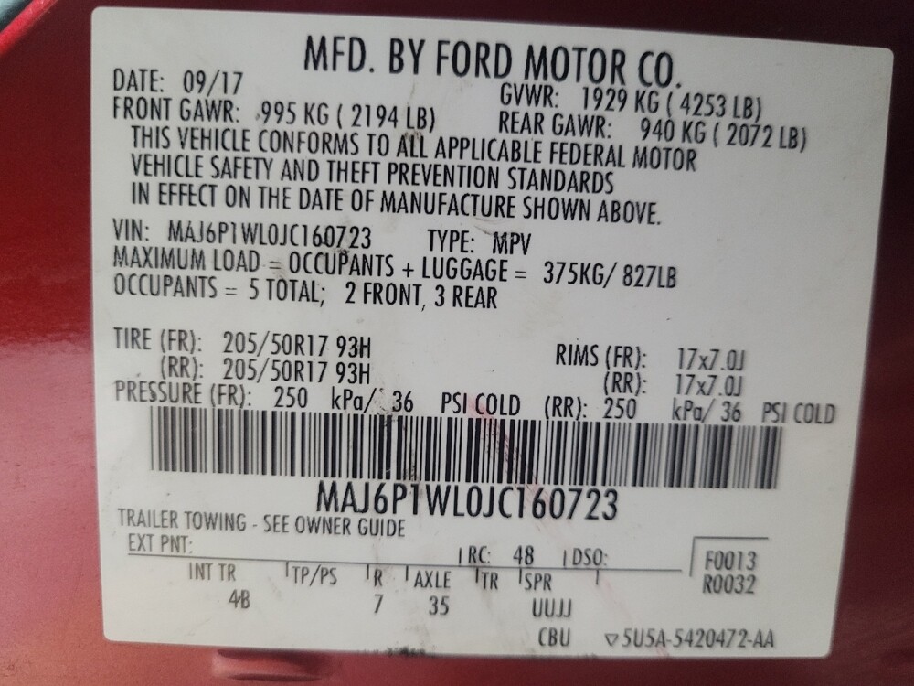 2018 Ford EcoSport in Morrow, GA 30260 - 18101054 33