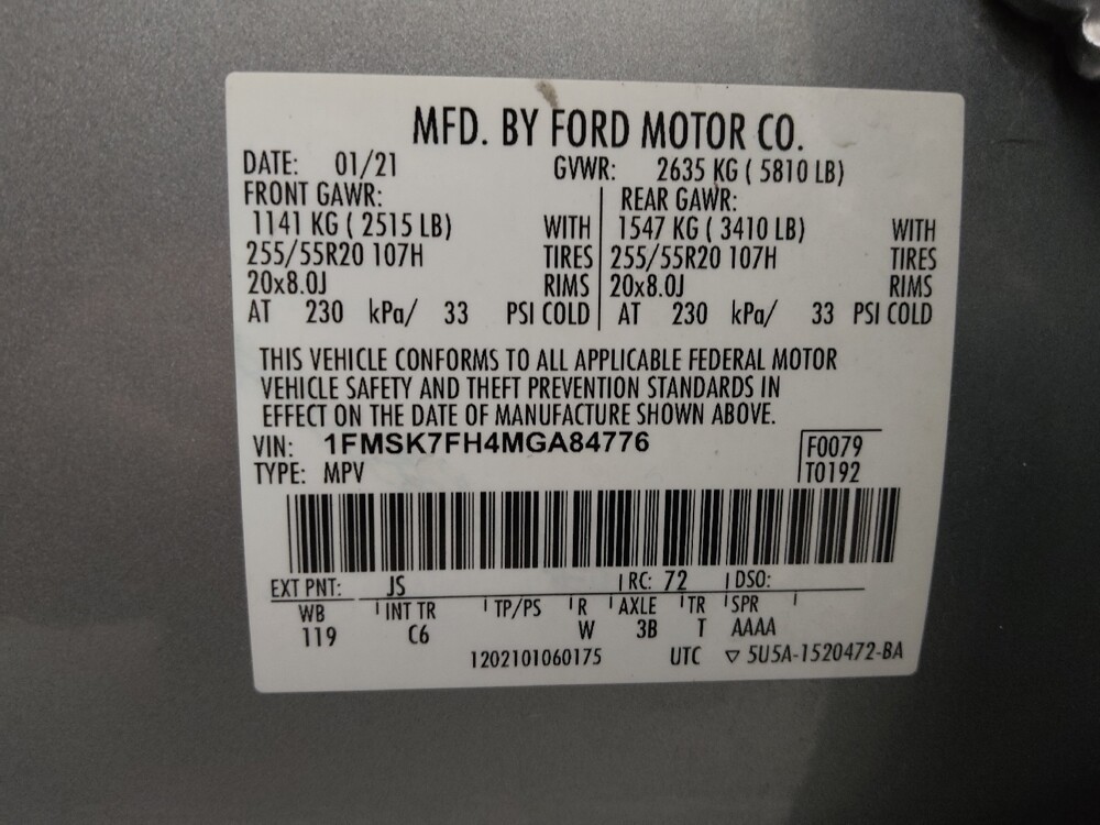 2021 Ford Explorer in Lakewood, CO 80215 - 18101106 33