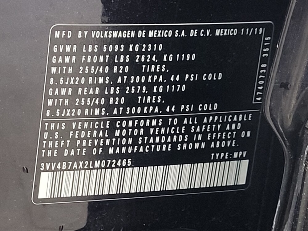 2020 Volkswagen Tiguan in Antioch, TN 37013 - 18101108 33