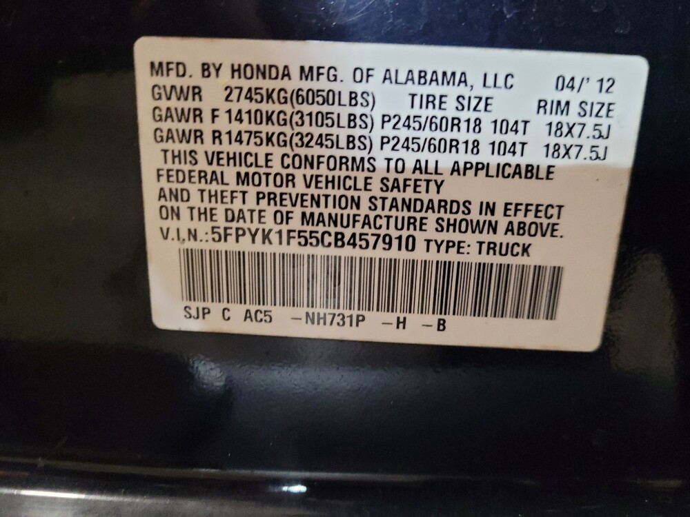 2012 Honda Ridgeline in New Castle, DE 19720 - 18101164 33