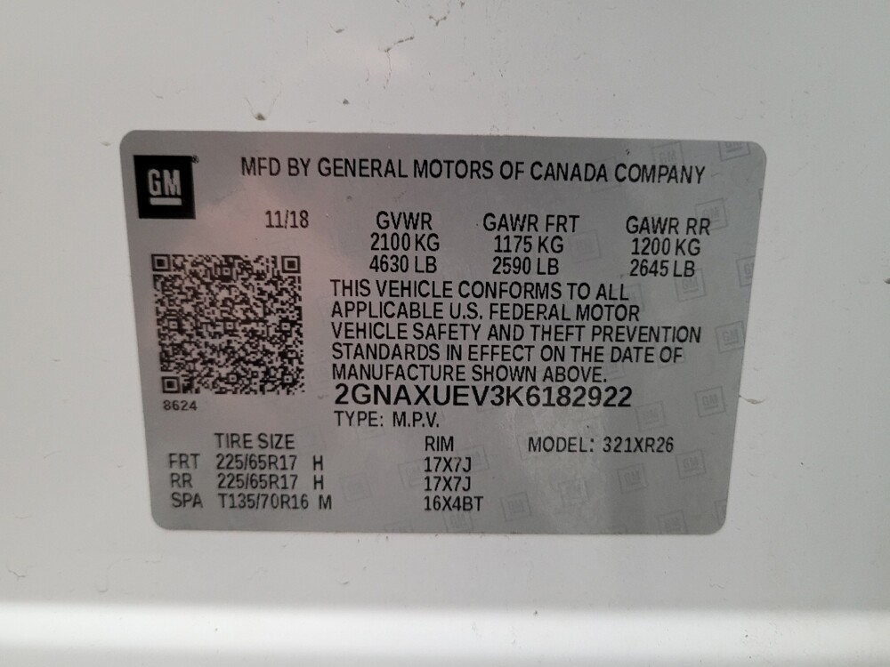 2019 Chevrolet Equinox in Riverside, CA 92504 - 18101200 33