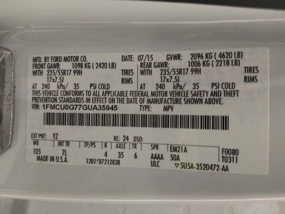 2016 Ford Escape in Charleston, SC 29414 - 18101225 33