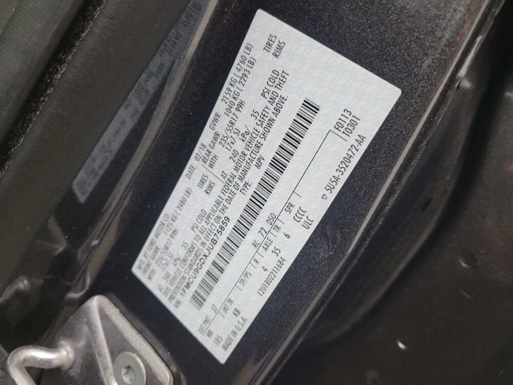 2018 Ford Escape in Taylor, MI 48180 - 18101243 33