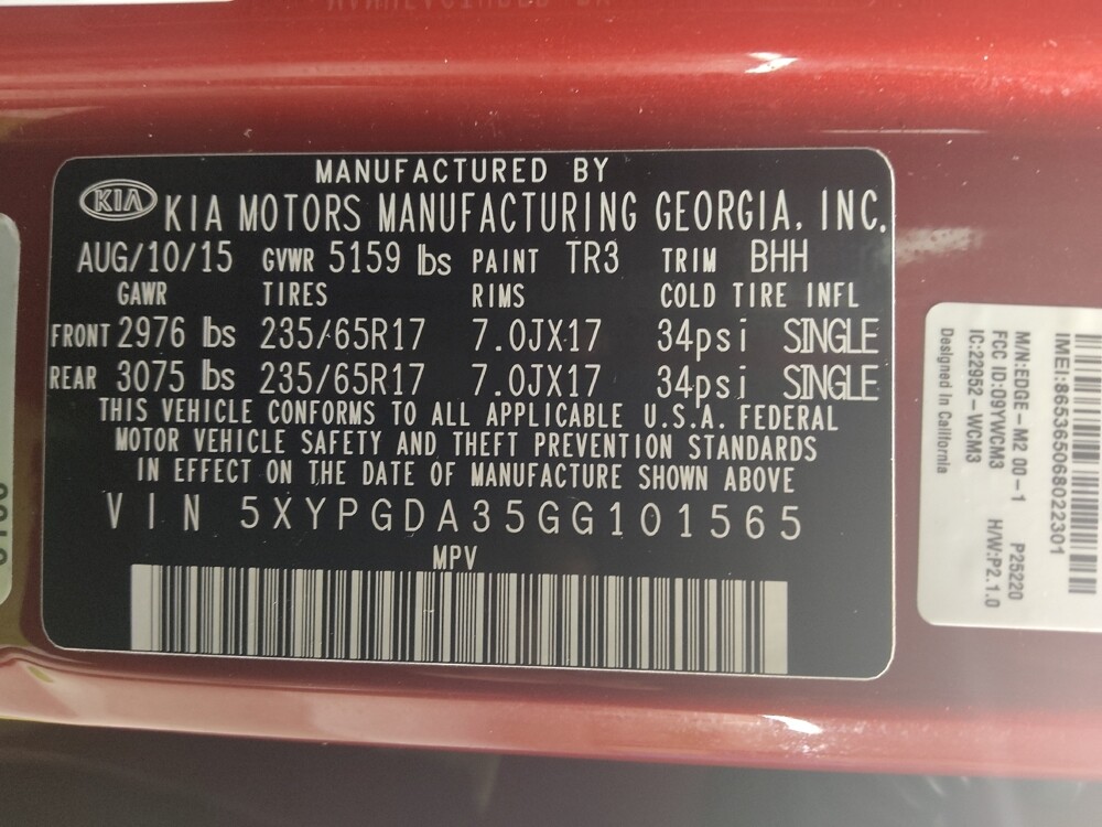 2016 Kia Sorento in Pelham, AL 35124 - 18101317 33