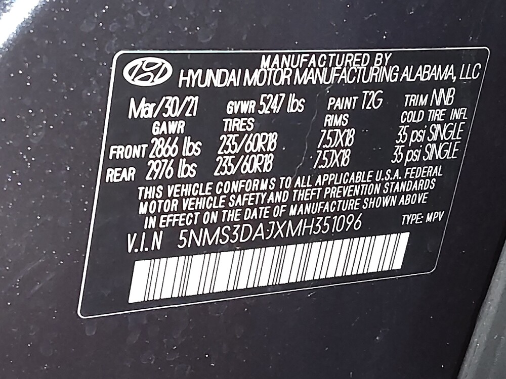 2021 Hyundai Santa Fe in Oklahoma City, OK 73139 - 18101342 33