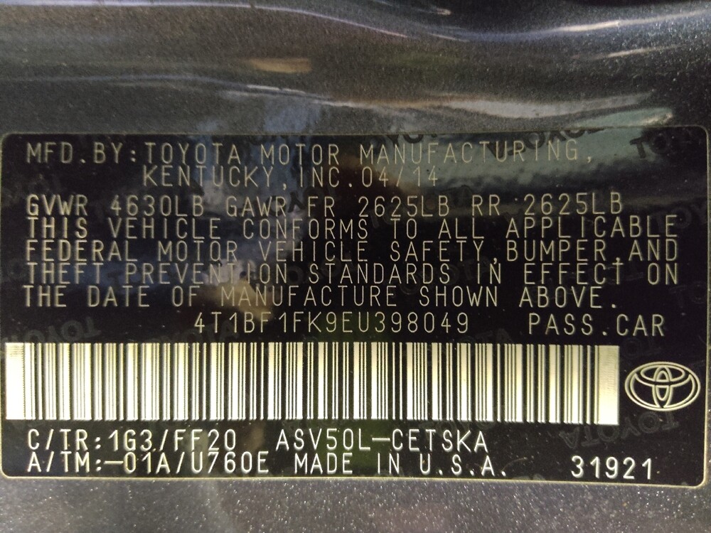 2014 Toyota Camry in Tampa, FL 33619 - 18101360 33