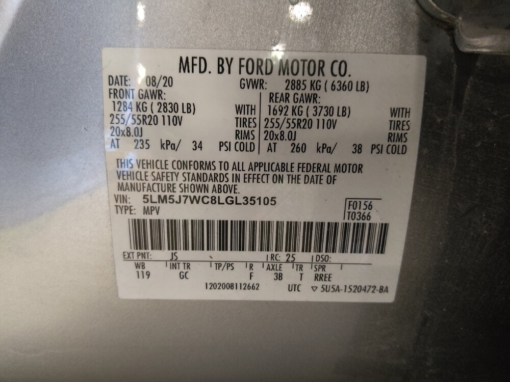 2020 Lincoln Aviator in Tallahassee, FL 32304 - 18101371 33