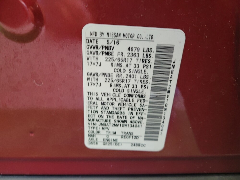 2016 Nissan Rogue in Fairfield, OH 45014 - 18101432 33