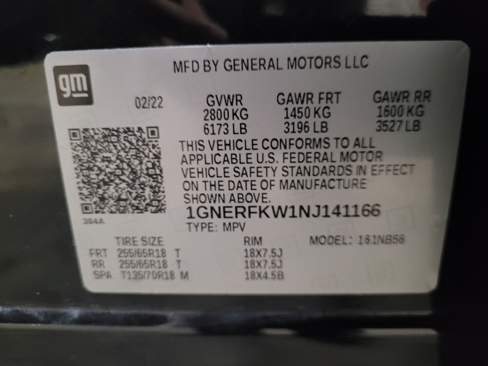 2022 Chevrolet Traverse in Williamstown, NJ 8094 - 18101439 33