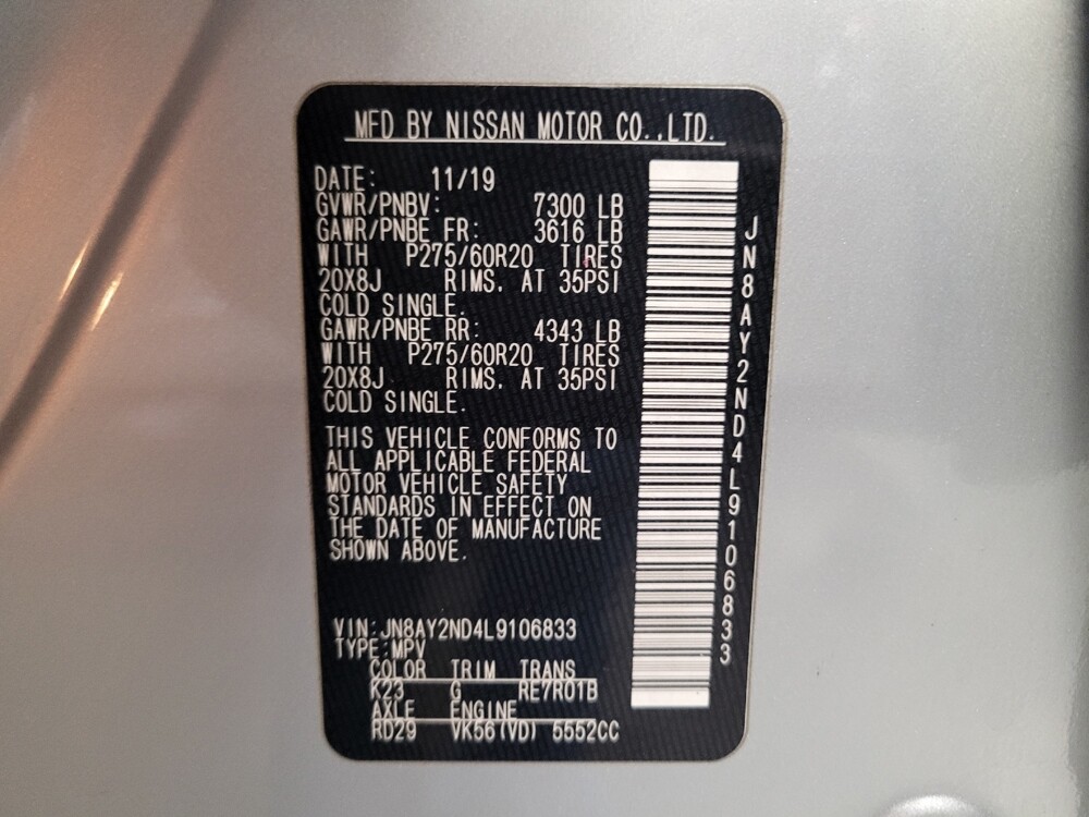 2020 Nissan Armada in Downey, CA 90241 - 18101468 33