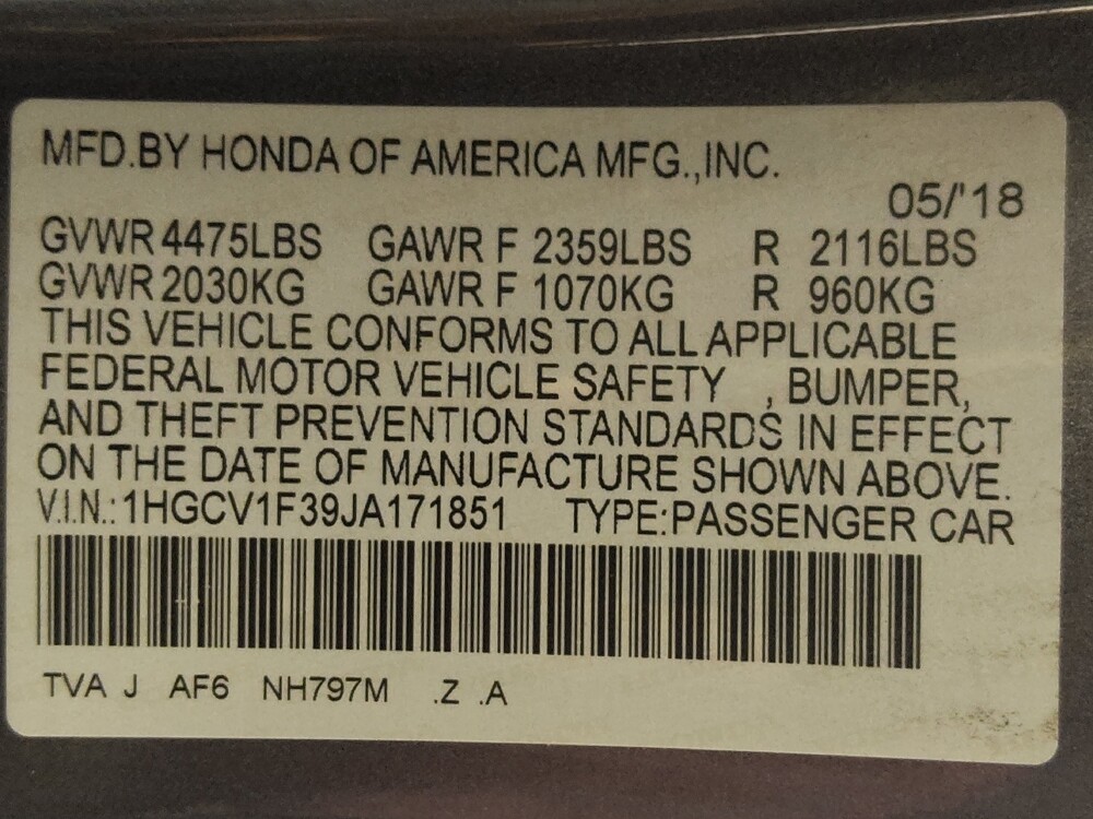 2018 Honda Accord in San Antonio, TX 78238 - 18101513 33