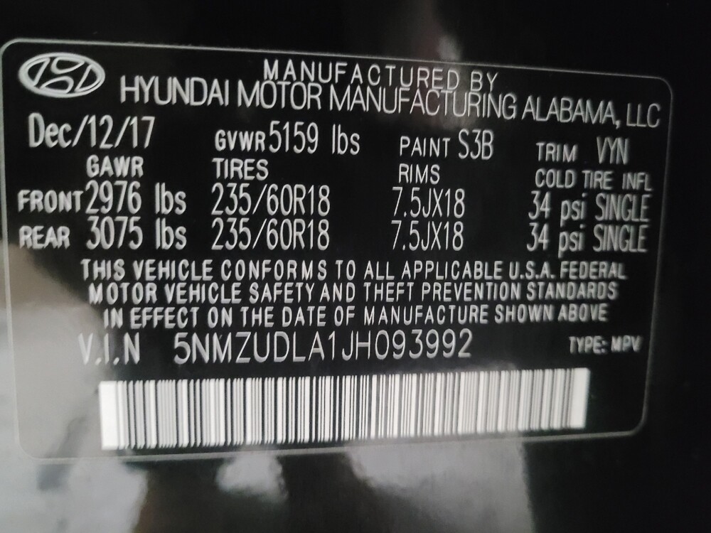 2018 Hyundai Santa Fe in Birmingham, AL 35215 - 18101571 33