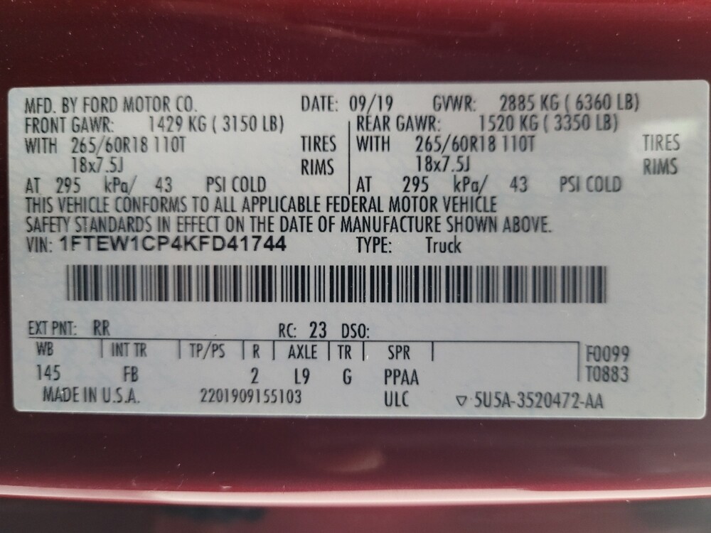 2019 Ford F150 in Huntsville, AL 35816 - 18101629 33