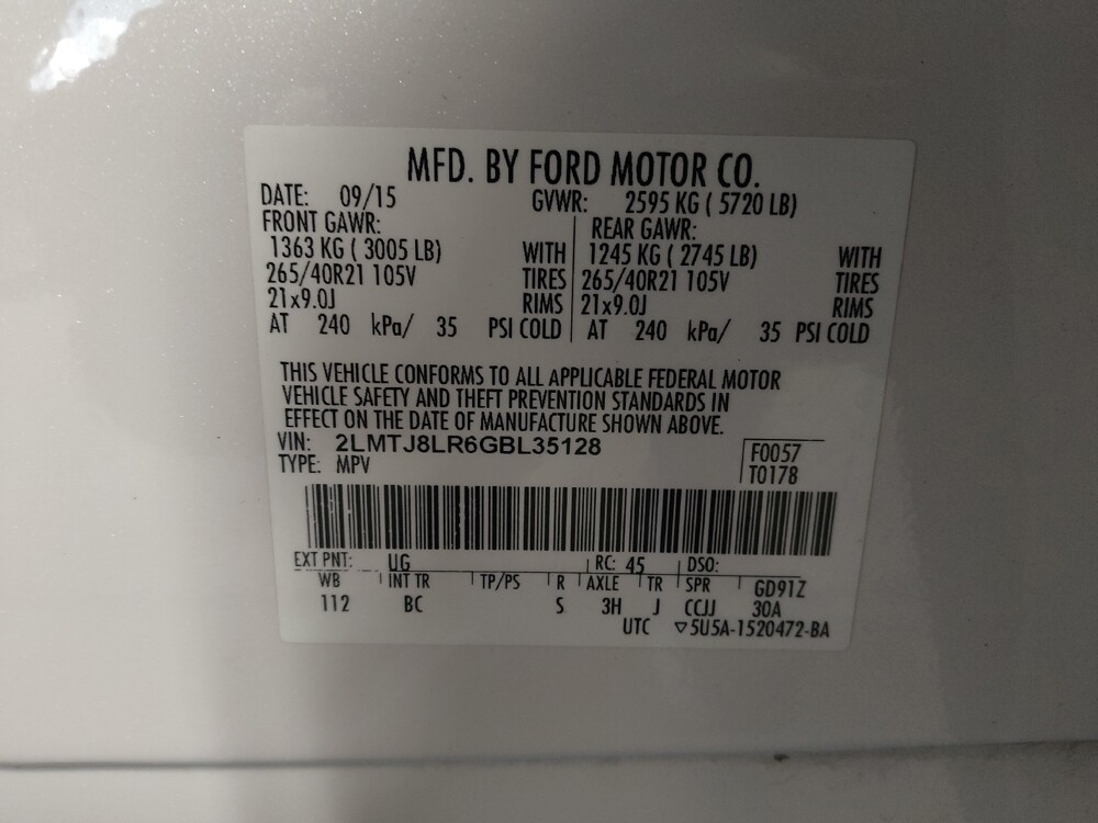 2016 Lincoln MKX in Orlando, FL 32808 - 18101644 33