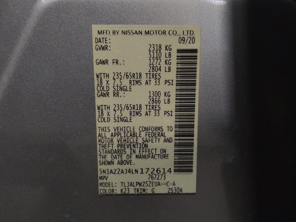 2020 Nissan Murano in Gainesville, FL 32609 - 18101651 33