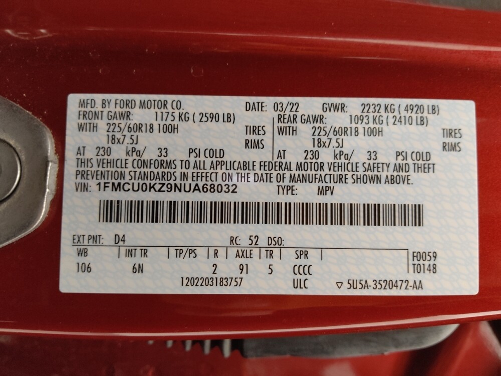 2022 Ford Escape in Denver, CO 80012 - 18101672 33