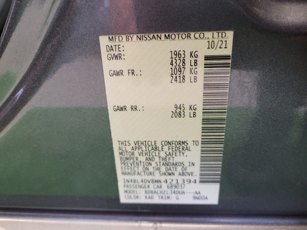 2021 Nissan Altima in Miamisburg, OH 45342 - 18101711 33