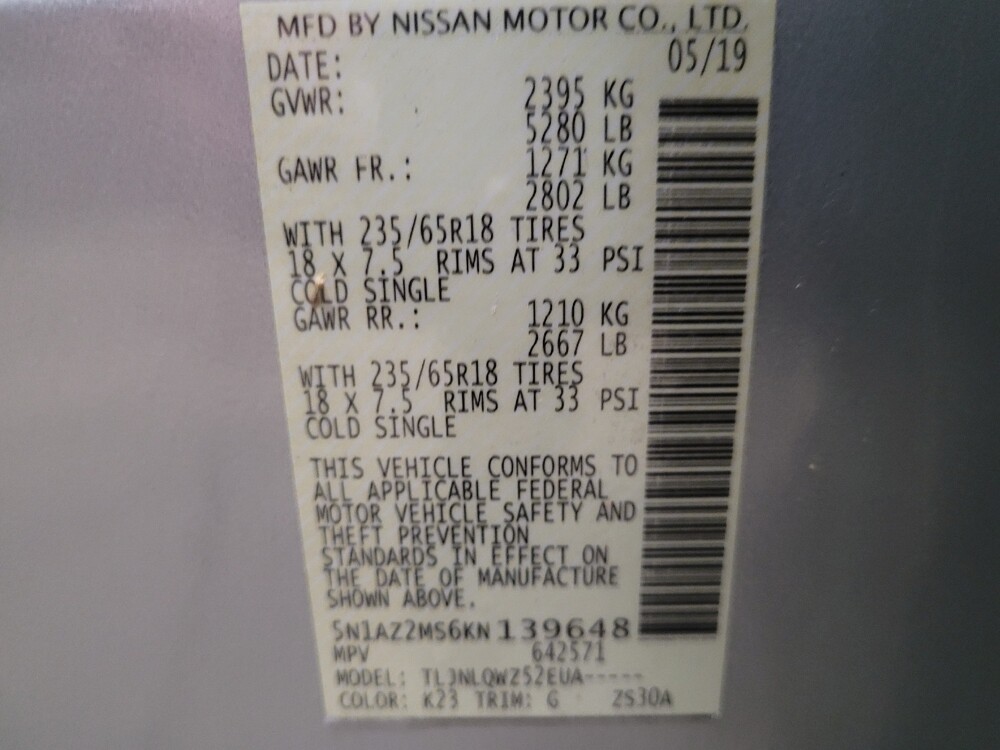 2019 Nissan Murano in Newport News, VA 23601 - 18101741 33