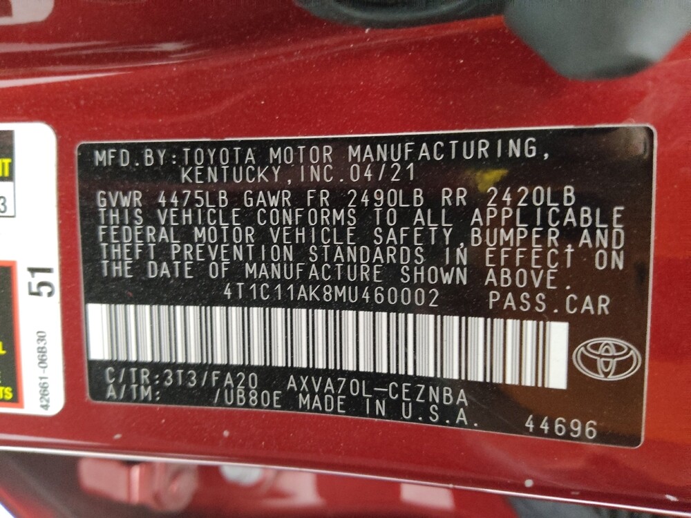 2021 Toyota Camry in St. Louis, MO 63136 - 18101745 33