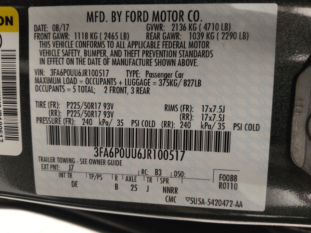 2018 Ford Fusion in Springfield, MO 65807 - 18101746 33