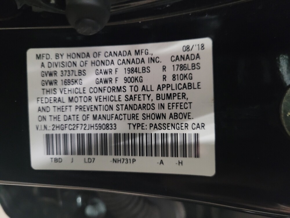 2018 Honda Civic in New Castle, DE 19720 - 18101819 33