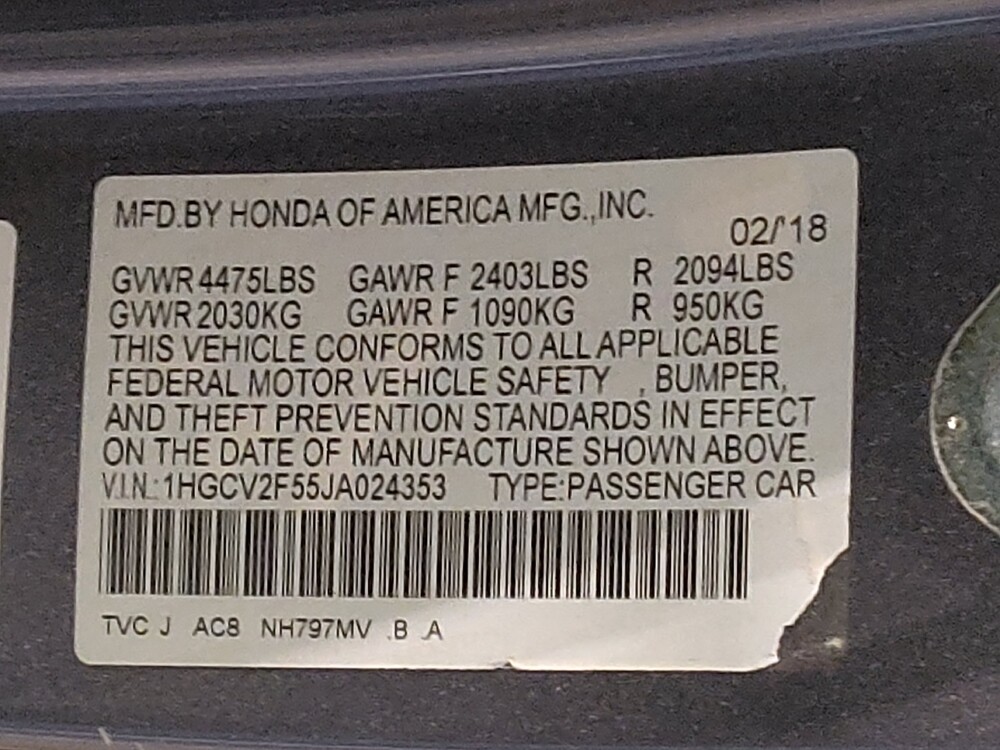 2018 Honda Accord in Oklahoma City, OK 73139 - 18101824 33