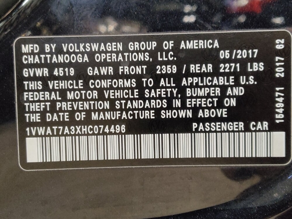 2017 Volkswagen Passat in Orlando, FL 32808 - 18101834 33
