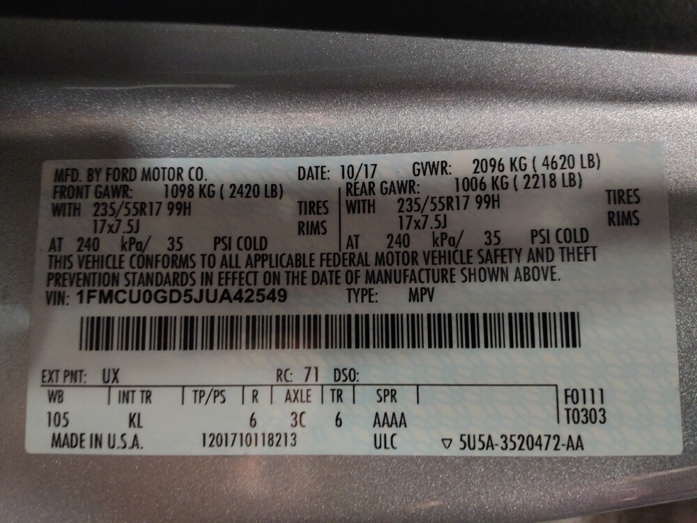 2018 Ford Escape in Glendale, AZ 85301 - 18101869 33