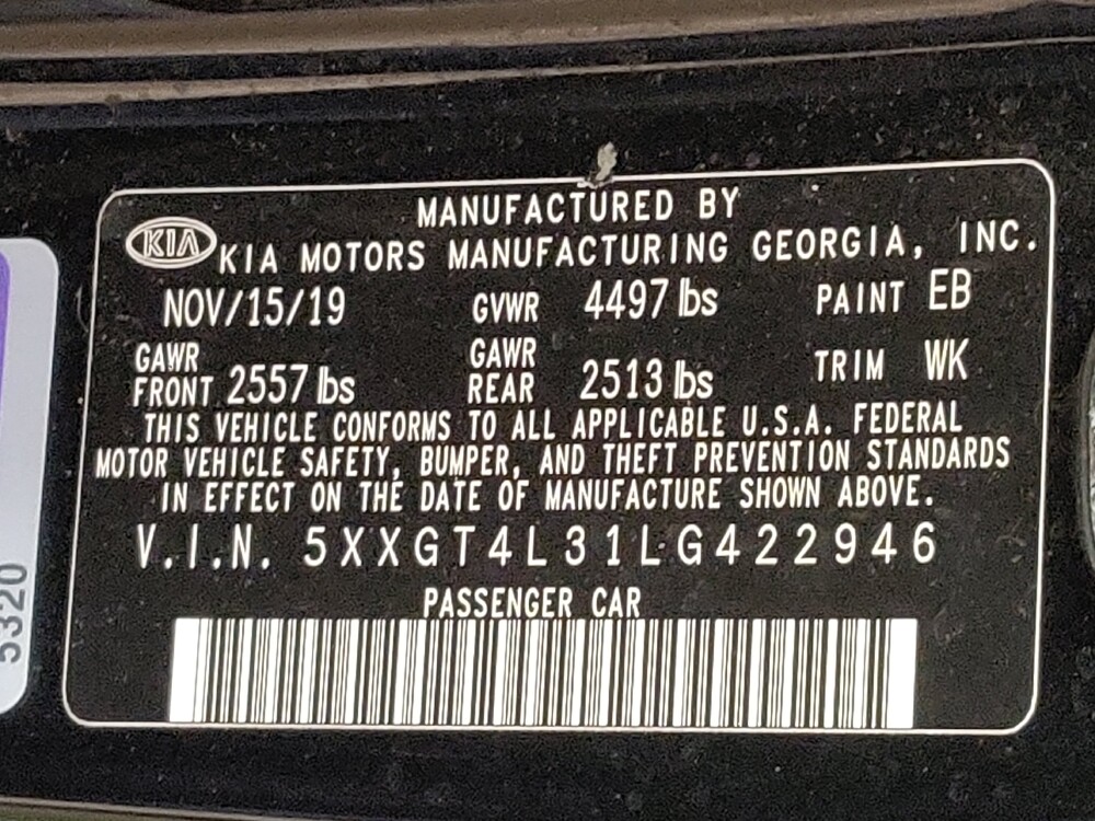 2020 Kia Optima in Arlington, TX 76011 - 18101889 33