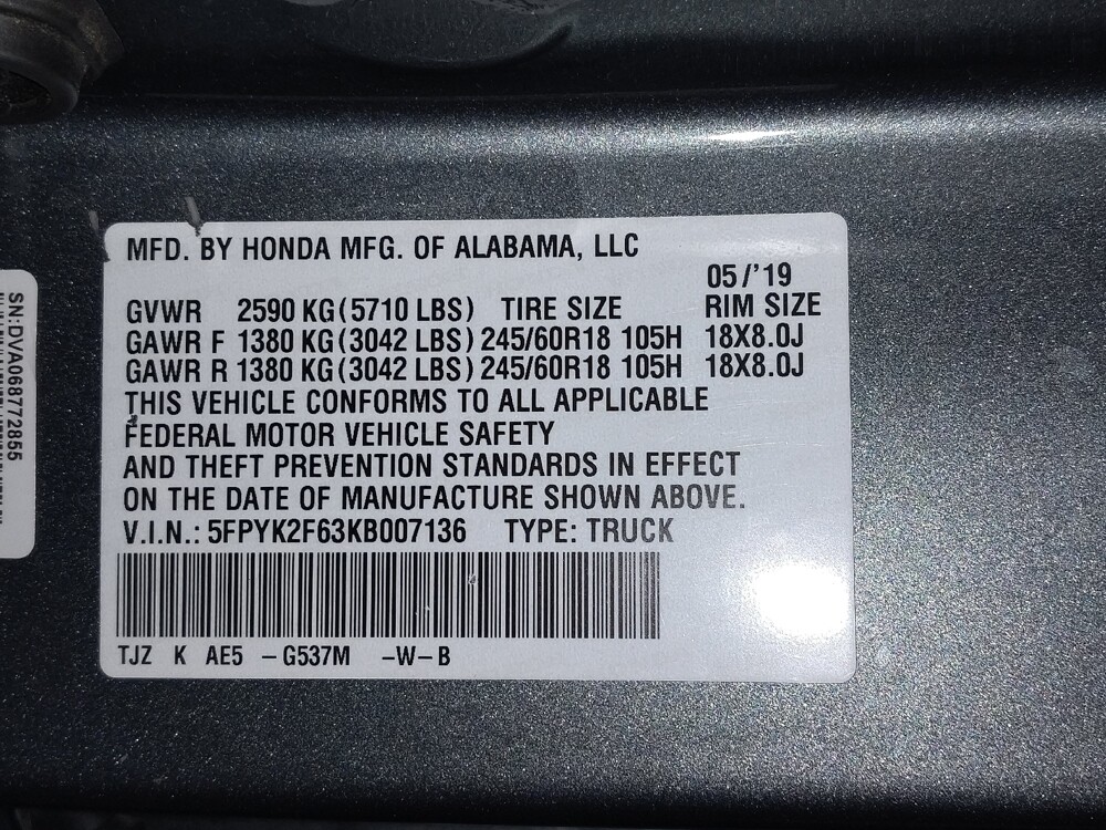 2019 Honda Ridgeline in Lewisville, TX 75067 - 18101890 33