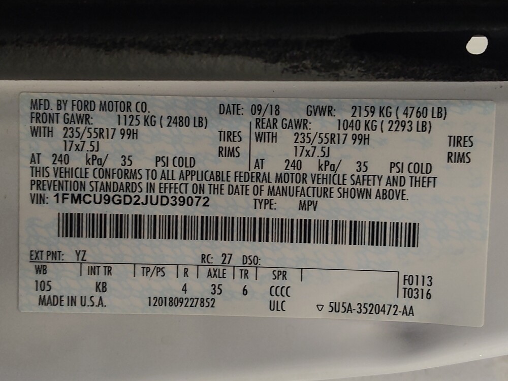 2018 Ford Escape in Houston, TX 77074 - 18101908 33